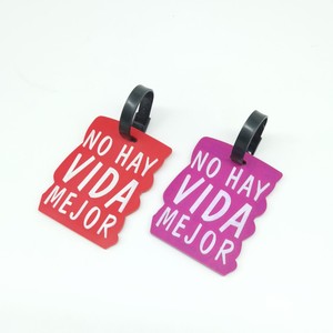 Étiquettes de bagages en caoutchouc personnalisées OEM en gros, sur mesure, sans MOQ, étiquettes de bagages de voyage et de sport en PVC avec cartes nominatives - Product Image 2