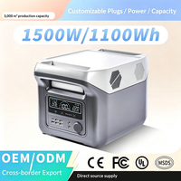 Pasokan Grosir 1100Wh 1500W 12.8V 86Ah dengan Smart BMS Kit Baterai Stasiun Daya Portabel DIY Pengisian Daya Nirkabel Stasiun Daya
