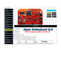 ECU Software de reparación Ecus Datasheet 2,0 PCB Schematic con componentes electrónicos de ECU e información adicional para IAW B-osch