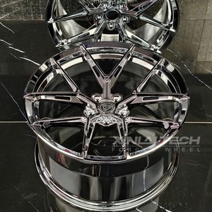 Nouvelles jantes XINLAI forgées sur mesure à rayons fendus chromés 18-21 pouces 5x112/5x120, jantes monobloc légères pour M3/M4/G80/G82/RS5 - Product Image 2