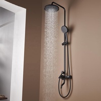 Système de panneau de douche à pluie apparent pour salle de bain, colonne de douche en laiton, ensemble de mitigeur de douche