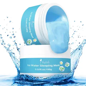 Custom Logo Hydraterende Schoonheid Hydraterende Ijs Water Slaapmasker Slaap Collageen Masker Private Label Vochtig Ijs Water Masker