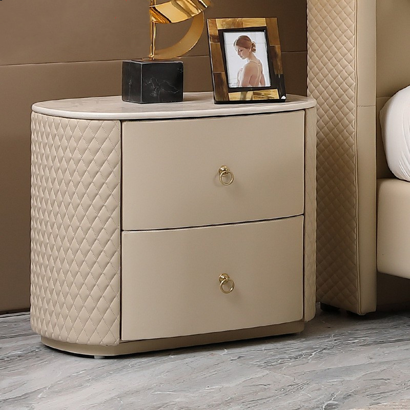 nightstand dresser solid wood leather