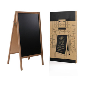 Support de tableau noir pliable en bois pour café, trottoir, restaurant, grand tableau noir - Product Image 1