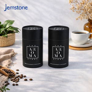 Tube en carton kraft recyclable de qualité alimentaire, hermétique, avec couvercle métallique intérieur, pour thé noir, café, etc. - Product Image 1