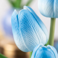 Lámpara de Mesa Recargable con Forma de Tulipán, Lámpara de Escritorio LED con Sensor Táctil, Florero de Vidrio, Decoración Estética para Habitación, Accesorios para Mesa de Noche, USB Art