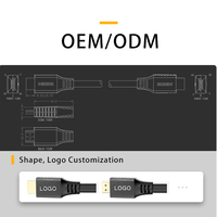 Câble HDMI mâle vers mâle, 1m, 15m, 2m, 3m, 8K, vente en gros, usine