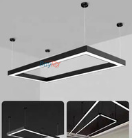 Lampe suspendue en aluminium de haute qualité, moderne, linéaire, LED, sans ombre, pour club de billard