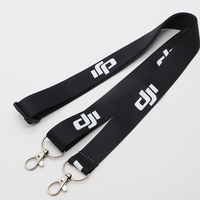 Cordones de doble gancho de baja cantidad mínima (MOQ) con transferencia térmica, cordones cruzados para control remoto, correa ajustable para el cuello con logotipo personalizado