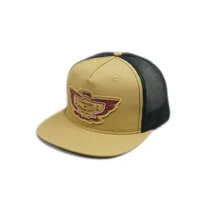 5 패널 메쉬 다시 사용자 정의 로고 빈 고품질 자수 패치 Snapback 모자 트럭 메쉬 모자