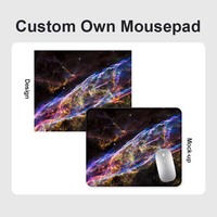 Voile nébuleuse espace Logo personnalisé imprimé tapis de souris Anime jeu tapis de bureau anti-dérapant en caoutchouc Sublimation tapis de souris