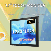 Écran tactile capacitif à cadre ouvert de 17 pouces, 1280x1024, 4:3, VESA, pour kiosque industriel, POS, HMI