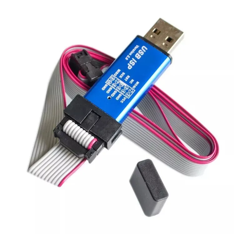 Aluminium Shell Usb Isp Usbisp Usbasp Asp Programmeur Voor 51 Avr WIN7 64 (Willekeurige Kleur)