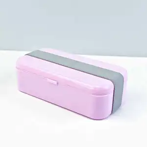 再利用可能な単層PPランチボックス長方形食器洗い機安全な食品容器ストラップライトプラスチック成形技術
