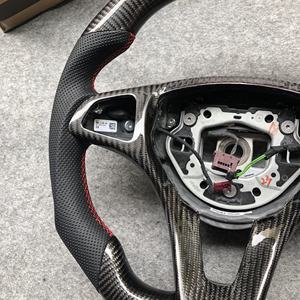 Volant en cuir perforé personnalisé, finition mate/brillante, en fibre de carbone, CCexcellent, pour <span class=keywords><strong>Mercedes</strong></span>-Benz Vito, ajustement parfait à 100% - Product Image 4
