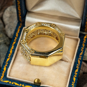 Anello Geometrico 3D per Uomo, Elegante Gioiello da Dito alla Moda - Product Image 4