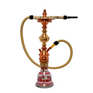 Chicha Khalil Mamoon en cuivre doré, poids du corps principal 1.000 kg, hauteur du corps principal 74 cm, poids de la chicha 3.400 kg, hauteur de la chicha 88 cm, fabriquée à la main - Product Image 1