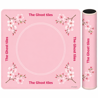 Tapis de Mahjong Américain Personnalisable en Caoutchouc Moderne, Anti-bruit, Facile à Nettoyer, Antidérapant et Silencieux, Série Végétale