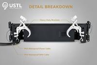 Barre de lumière LED matricielle mobile 5x20W RGBWA 5-en-1 étanche IP65 avec contrôle par pixel, éclairage de scène à 30 degrés pour DJ et usine