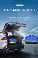 TJD vente en gros trousse de premiers soins d'urgence automobile pour assistance SOS trousse de premiers soins d'urgence voiture à vendre sac de premiers soins à moteur