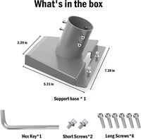 Kit de montage mural et de toit réglable en acier inoxydable pour antenne Starlink Gen 3, adaptateur de poteau, support métallique extérieur, personnalisé OEM ODM