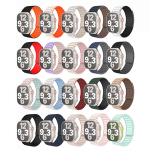 Bracelet de montre de <span class=keywords><strong>sport</strong></span> en silicone liquide confortable pour bracelets de montre <span class=keywords><strong>Apple</strong></span> 38mm 40mm 41mm 42mm 44mm <span class=keywords><strong>45mm</strong></span> 46mm 49mm Bracelet Bracelet - Product Image 1