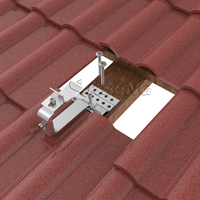 Systèmes de fixation de panneaux solaires efficaces, structure de montage solaire sur toit, support de fixation de tuiles solaires avec une bonne stabilité