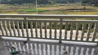 Rampe plate en aluminium pour balcon, balustrade de protection pour terrasse, cour et maison