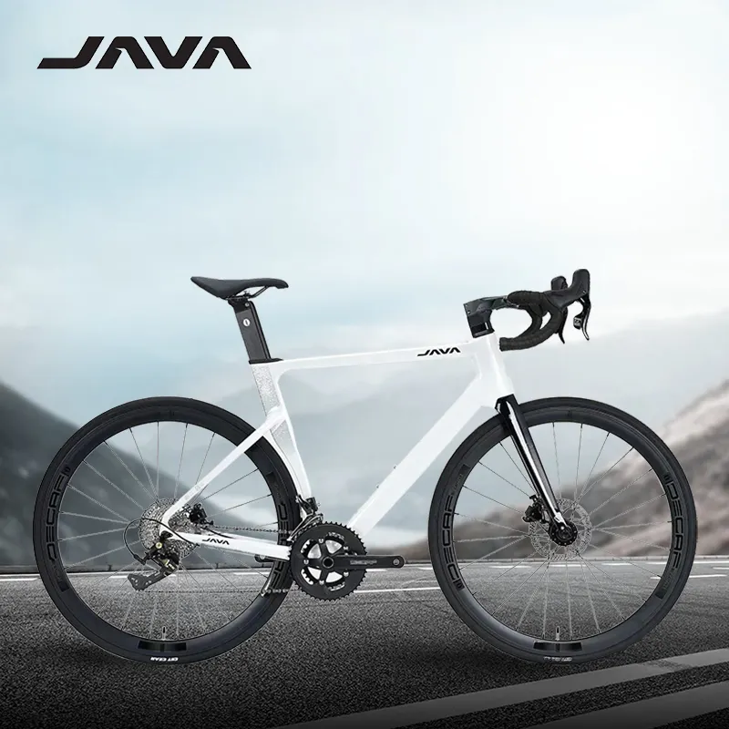 Java SILURO6 مكابح 24 سرعة المقود 700c عجلات من ألياف الكربون شوكة دراجة الطريق شيفتر ركوب الدراجات دراجة قصيرة السفر