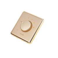 Altavoz de material de PC dorado eficiente y sensible, ajuste de volumen de Audio, interruptor de Control montado en la pared de 10W, accesorios para equipos de vídeo