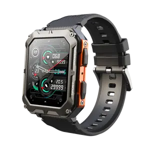 2023 आउटडोर स्मार्ट घड़ी के लिए पुरुषों बीटी कॉल IP68 निविड़ अंधकार बड़े स्मृति आउटडोर खेल Smartwatch 380mAh बड़ी बैटरी