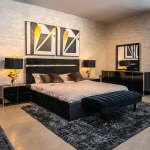 Ensemble de literie pour chambre à coucher confortable et personnalisé Lit doux avec cadre de lit rembourré pour mobilier de chambre à coucher Lit de beauté de style moderne - Product Image 5