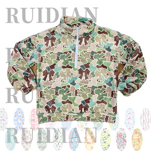 Зимняя куртка-пуловер унисекс для девочек и малышей, 2026, с индивидуальным принтом, в клетку, светло-зеленый камуфляж, флис, на молнии до середины груди - Product Image 5