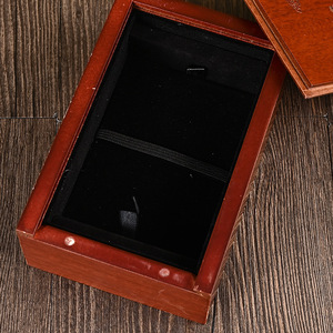Caja de Joyería de Madera Rectangular, Tamaño Personalizable, Acabado Mate, para Joyas de Jade, Ámbar, Sellos, Antigüedades y Embalaje - Product Image 4
