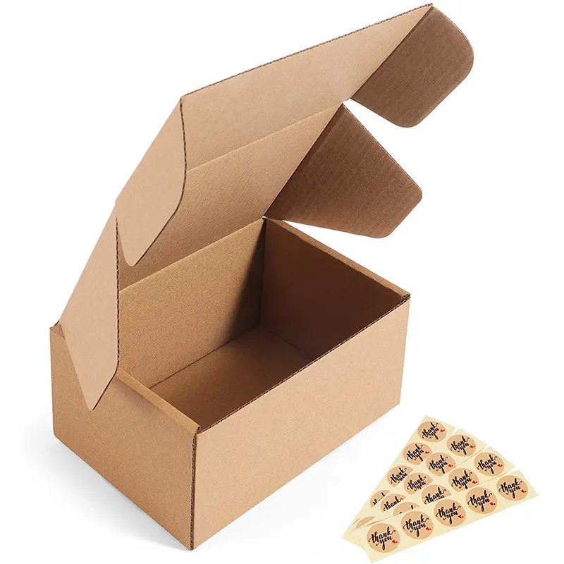 6x4x3 "гофрированные почтовые ящики, 25 упаковок, коричневые картонные маленькие коробки для отправки
