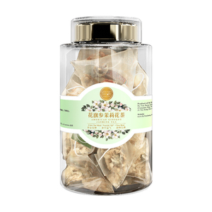 Té de Ginseng Americano y Jazmín Antienvejecimiento a Base de Hierbas Saludables en Bolsitas Triangulares de China - Product Image 3