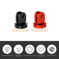 Adaptateur de caméra d'action Takenoken 1/4, adaptateur de montage sur mini trépied réglable en alliage d'aluminium CNC pour accessoires Go Pro Insta360