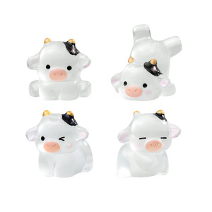 Micro Paysage Amusant Mignon Vache Lumineuse Résine Simulation Animal Petits Ornements Jardin Paysage Mini Décorations <span class=keywords><strong>De</strong></span> Bureau - Product Image 5