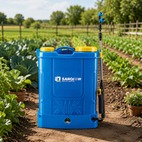 Pulvérisateur à dos électrique agricole OEM 16L avec batterie et dossier ventilé 3D