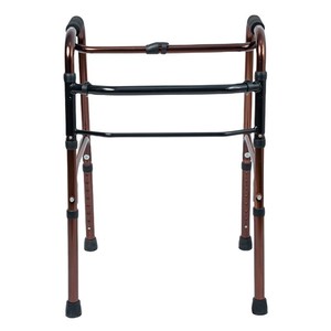 Folding Aluminum Alloy <b>Walker</b> Height Adjustable Anti Slip For Elderly And <b>Disabled</b> Patients Lightweight Durable Walking Aid - Product Image 4