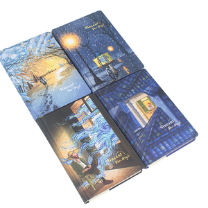 Hardcover <b>A5</b> Thermal Binding Printed Vintage Oil Painting Van Gogh Color Inside Pages <b>Diary</b> Notebook - Product Image 1