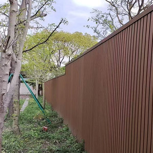 Dễ dàng lắp ráp uv-proof WPC hàng rào hàng rào Bảng điều khiển bên ngoài tường Gỗ nhựa composite ngoài trời WPC riêng tư vườn hàng rào cho nhà - Product Image 1