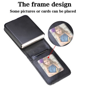 Étui de téléphone portable portefeuille en cuir PU de luxe avec fentes pour cartes compatible avec les modèles Samsung Z Flip 3 <span class=keywords><strong>4</strong></span> 5 6 7 FE - Product Image 5