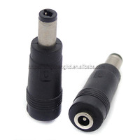 Adaptateur de prise d'alimentation CC pour tête de conversion, connecteur femelle 3,5*1,35 mm vers mâle 5,5*2,5 mm, noir