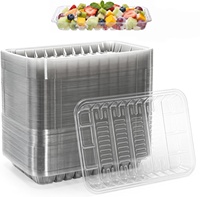 Barquettes jetables en PP, PET, CPET pour supermarché, viande, volaille, aliments surgelés, barquettes en mousse de polystyrène, emballage blister jetable