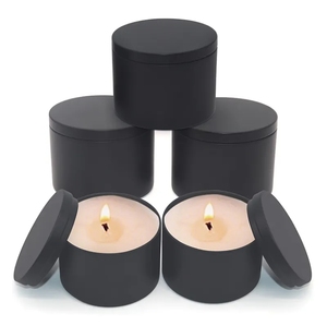 Venta al por mayor: Envases redondos de hojalata lacada vacíos de 4 oz, 6 oz, 8 oz con tapa de rosca para velas, listos para enviar, para regalos y manualidades, OEM/ODM - Product Image 4