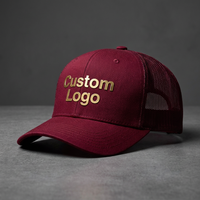 Gorra Trucker de Alta Calidad con Bordado Personalizado, Parche de Cuero, Gorra de Camuflaje, Gorra Richardson 112 con Cierre a Presión
