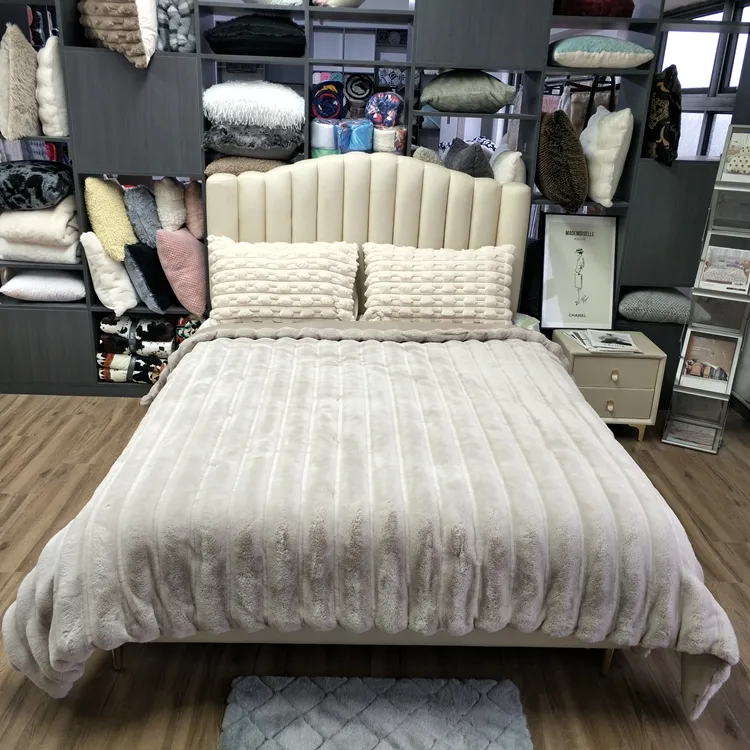 Colcha de inverno 100% poliéster personalizada para cama queen-size, colcha de algodão para dormir, edredom e edredom