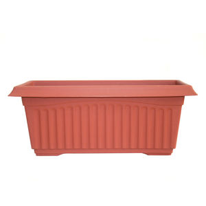 Pot de <span class=keywords><strong>fleur</strong></span> <span class=keywords><strong>rectangulaire</strong></span> en plastique terre cuite avec plateau pour fenêtre balcon jardin extérieur - Product Image 1