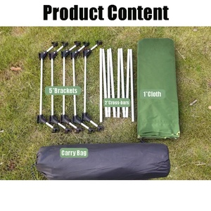Lit de camping portable ultraléger, pliable et réglable, design léger, seulement 2 kg pour une utilisation en extérieur - Product Image 2